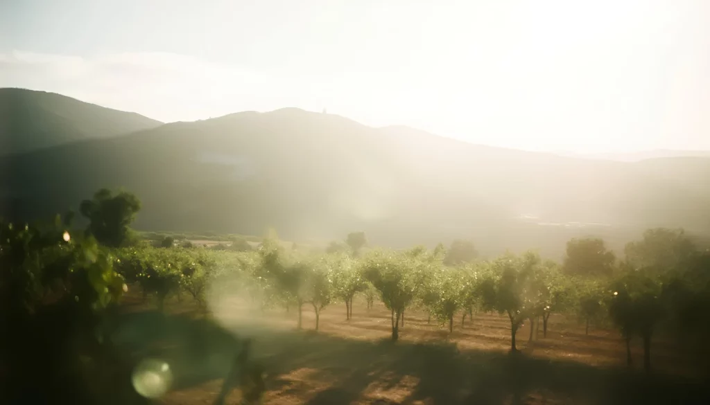 Plantación de naranjos en entorno rural gestionada por una empresa andaluza con producción cercana, procesos controlados y capacidad de exportación
